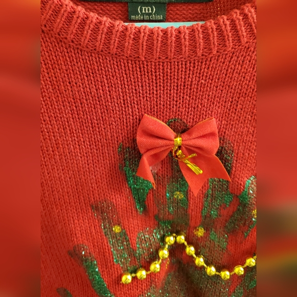 One of a Kind Handmade Ugly Christmas Sweater - Picture 2 of 4